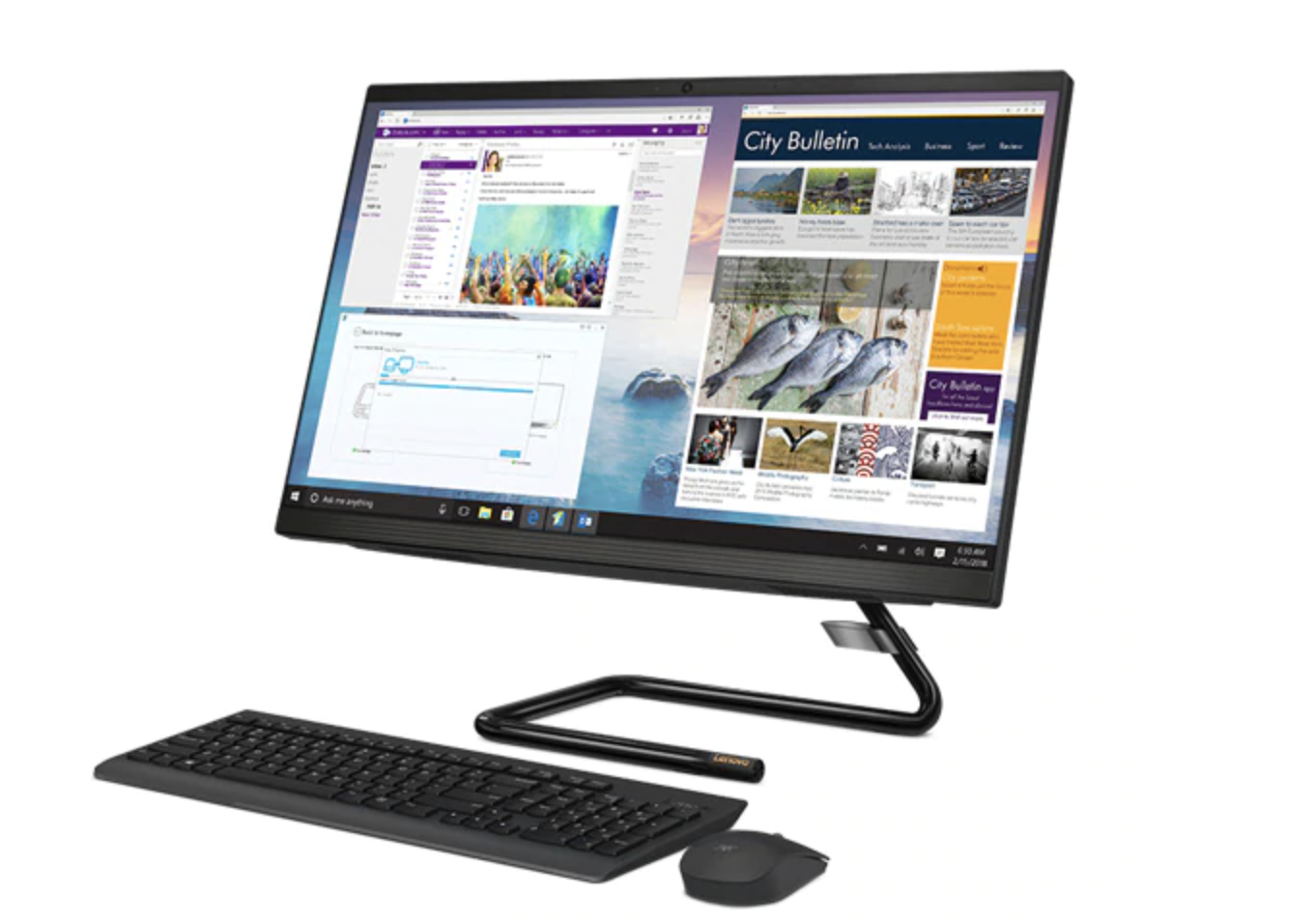 Computador All In One LENOVO 23,8" Pulgadas A340 Intel Core i3 4GB RAM - Imagen 5